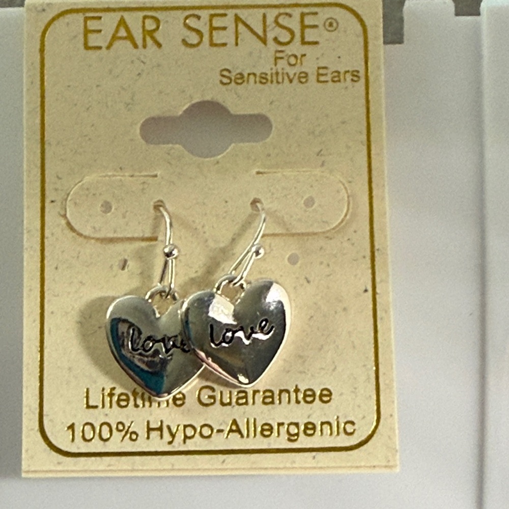 Silver Heart Earrings